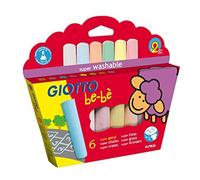Giotto Be-Bè - Craie - Couleurs Assorties - Pack De 6