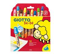 Giotto be-bè Étui 12 maxi crayons + 1 taille-crayon