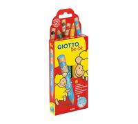 GIOTTO be-bè - Etui 6 maxi crayons avec 1 taille-crayon