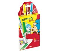 Giotto be-bè Feutres – super lavables, couleurs assorties, parfaits pour jeunes enfants – Lot de 6