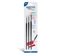 GIOTTO Art 577 - Pinceau - plat - taille : 0, 2, 4 (pack de 3) Noir G