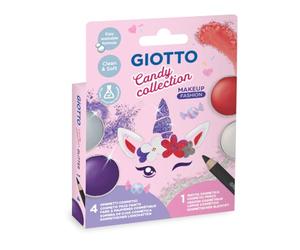 GIOTTO Candy Collection - Make Up Fashion - Etui 4 fards 5ml + 1 crayon cosmétiques