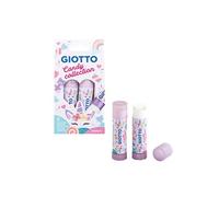 Giotto Candy Collection Pack de 2 Bâtons de Colle Moyens 20gr - Séchage Rapide - Adapté à un Usage Scolaire