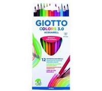 GIOTTO Colors 3.0 Acquarell - Etui 12 crayons de couleur