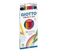 GIOTTO Colors 3.0 - Etui 12 crayons de couleur