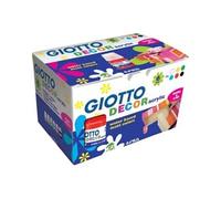 GIOTTO DECOR - Peinture - peinture acrylique - noir, rouge, bleu, vert, jaune, blanc - 25 ml (pack de 6)