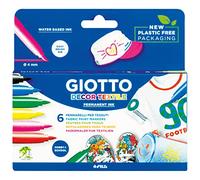Giotto – Feutres Décor Textile – Étui de 6 feutres