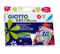 Giotto Decor Textile - Etui De 6 Feutres Avec Accroche