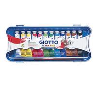 GIOTTO Extra Fine Paint - Boîte 12 tubes de gouache 12ml assortis