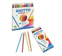 GIOTTO F256600 Crayons de couleur Stilnovo - étui carton de 24 pièces
