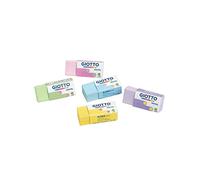 Giotto – Gomme à effacer Gomma Fluor Flexible Pastel Élastomère (TPE) 120 pièces