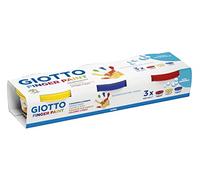 GIOTTO Gouache aux doigts - Set 3 pots 100 ml assortis