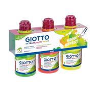 Giotto Gouache fluo - Assortiment 3 flacons 250 ml (jaune, vert, orange)