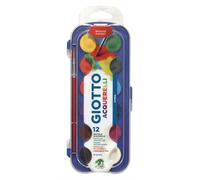 Giotto - Gouache Giotto 12 couleurs 30 mm avec pinceau | 1 pièce