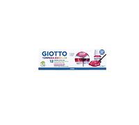 GIOTTO Gouache scolaire - Boîte 12 flacons 25ml + 1 pinceau