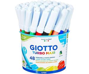 Giotto Jar 48 Markers Turbo Maxi Tratto 0.5mm Multicolor