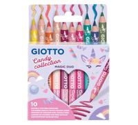 GIOTTO Magic Duo Candy Collection 10 crayons bicolore (Tot. 20 couleurs), F251100