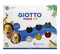 GIOTTO Make Up - Set 6 fards cosmétiques 5ml couleurs classiques + 1 pinceau