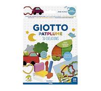 GIOTTO Patplume 3D creations - Set 12x33g pâte à modeler + accessoires
