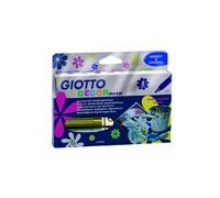 GIOTTO - POCHETTE DE 5 FEUTRES DECORMETAL, FEUTRES POUR SURFACE LISSE, METAL, VITRE, PIERRE, PLASTIQUE ...