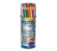 GIOTTO Pot de 48 crayons de couleur Stilnovo Aquarel 12 couleurs assorties