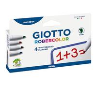 Giotto Robercolor - Boîte 4 feutres tableau blanc assortis - pointe maxi ogive