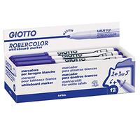 Giotto Marqueur tableau blanc Robercolor – Pointe ogive 3-4 mm – Sans odeur Bleu 1 unité