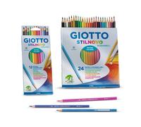 giotto stilnovo acquarell/ Crayons aquarelle/ 3,3mm/ 12 pièces/ couleurs assorties