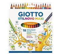Giotto Crayons de couleur Stilnovo Maxi – Étui 18
