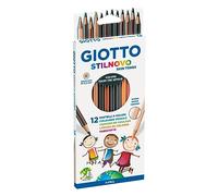 GIOTTO Stilnovo Skin Tones - Etui 12 crayons de couleur tons peau