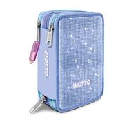 Giotto Super Crystal Trousse 3 Zip Power Stylo Compartiment