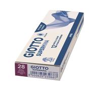 Giotto Supermina 239028 - Crayons De Couleur - Rouge Géranium - Paquet De 12 Pcs
