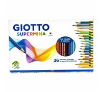 Giotto Supermina 36 Crayons Plus Couleur Et Durée 2359.00 Fila -Nouveau-Italia