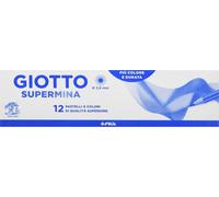 Giotto Supermina Pastel Yellow - Set de 12 crayons de couleur avec mine de 3,8 mm