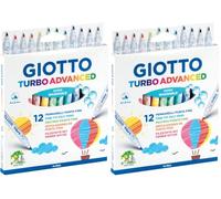 Giotto Turbo Advanced - Etui 12 feutres (Lot de 2)
