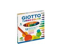 Giotto Turbo Color 12 Stylos Marqueurs Couleurs À Esprit 2.8 MM Intense 3406