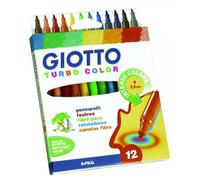 Giotto Turbo Color - Etui De 12 Feutres Avec Accroche