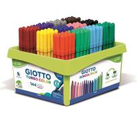 Giotto Turbo Color Markers 144 pcs Assorted Tratto 2,4 mm for School and Kindergarten