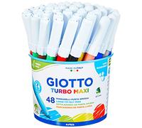 Giotto Jar 48 Markers Turbo Maxi Tratto 0.5mm Multicolor