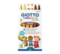 GIOTTO Turbo Maxi Skin Tones - Etui 6 feutres tons peau
