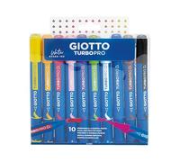 GIOTTO Turbo Pro - Boîte 10 feutres double pointe