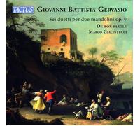 Giovanni Battista Gervasio – Six Duos pour 2 Mandolines Op. 5 – CD – Tactus