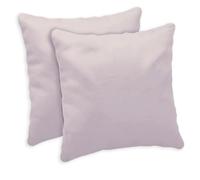 Giovanni Dolcinotti | Lot de 2 taies d'oreiller pour canapé 40 x 40 cm - Housses de Coussin décoratives - 100% Coton - Housses avec Fermeture éclair dissimulée - Silver Pink - Modèle Atlanta