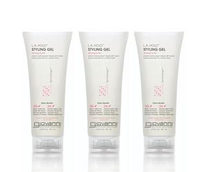 Giovanni Eco Chic Hair Care, L.A. Natural Styling Gel, Strong Hold, Packaging May Vary, 6.8-Ounce Tube (Pack of 3) by Giovanni Cosmetics, Inc.