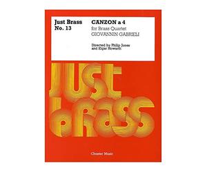 Giovanni Gabrieli: Canzon - Brass Quartet (Just Brass No.13). Sheet Music for Brass Ensemble, Ensemble, Trombone, Trumpet, Tuba