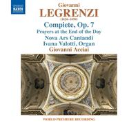 Giovanni Legrenzi Giovanni Legrenzi: Compiete, Op. 7 (CD) Album