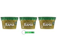 Giovanni Rana Pesto alla Genovese con Basilico Genovese Lot de 3 sauce pesto fraîche au basilic génois DOP 140 g + porte-clés Beni Culinari