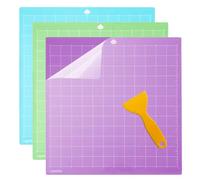 GIOVARA Tapis de Découpe pour cricut 3 Pcs 12 * 12 Inch 22.5 cm x 34.5 cm Tapis de Découpe pour la Machine à découper cricut Joy Xtra Variety Grip Mat