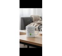 GioVibe Tasse en céramique Les Sims, blanche, 300 ml, avec inscription « Simlish is My Second Language », design moderne, passe au lave-vaisselle, pour café et thé, avec poignée, 9,5 x 9,5 cm