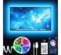 GIPOYENT Bande lumineuse TV, rétroéclairage LED avec synchronisation de musique, pour téléviseur 32-60 pouces, lumière TV LED - Bande lumineuse RVB à changement de couleur pour home cinéma (9,8 t)